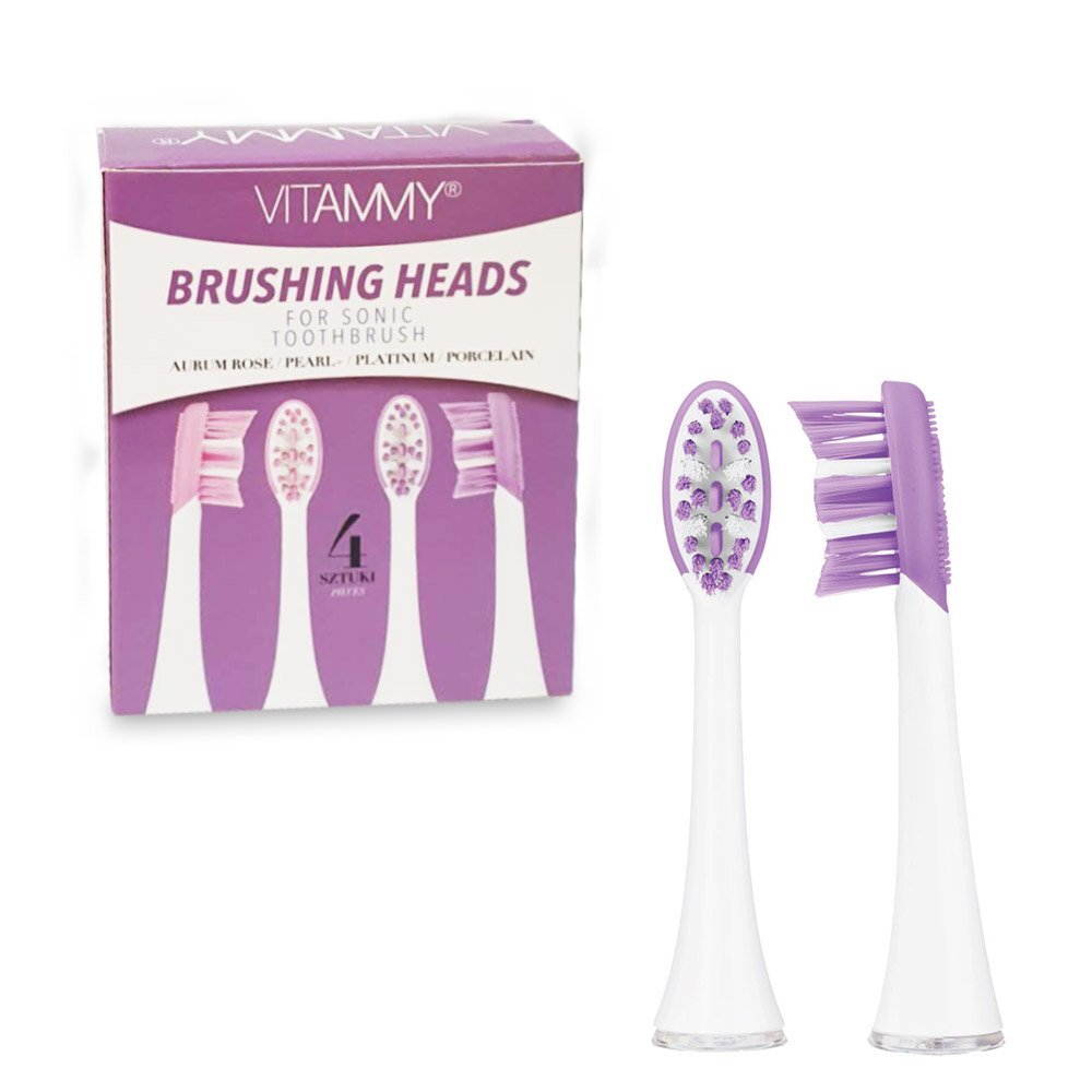 VITAMMY Set 4 rezerve pentru periuta de dinti Aurum Rose Platinum si Pearl