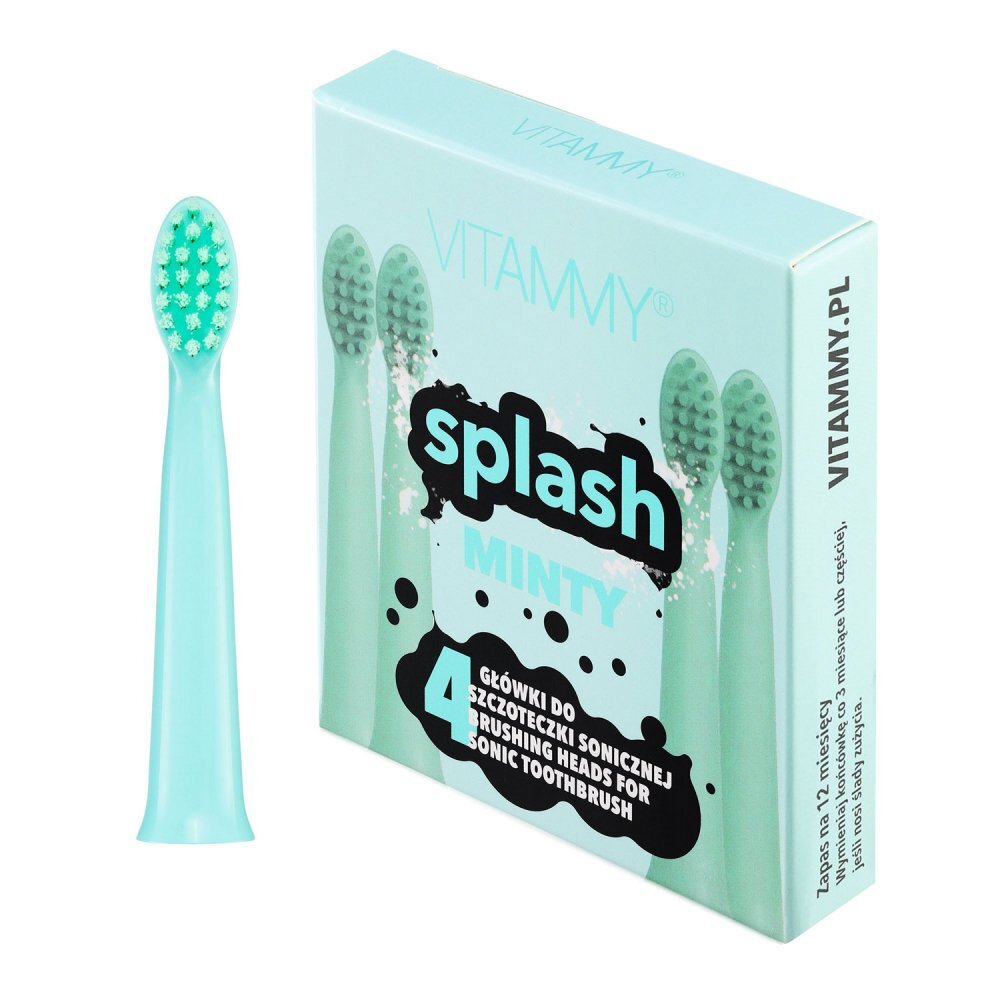 VITAMMY Set 4 rezerve periuta de dinti Splash TH1811-4 Minty menta
