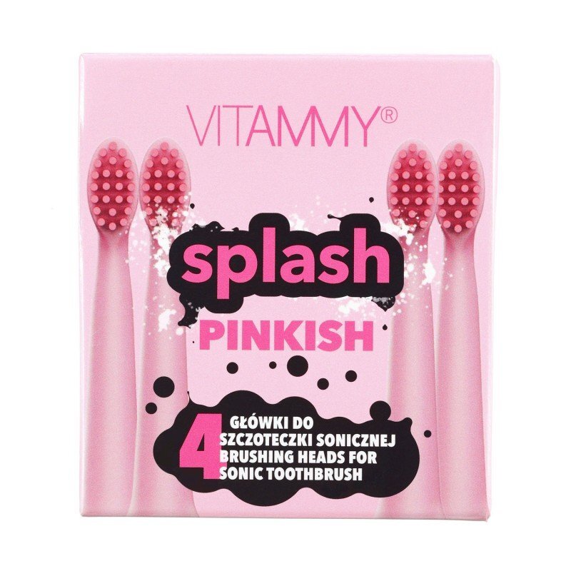 VITAMMY Set 4 rezerve periuta de dinti Splash TH1811-4 Pinkish roz