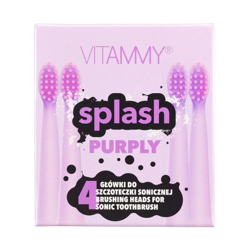 VITAMMY Set 4 rezerve periuta de dinti Splash TH1811-4 Purply violet