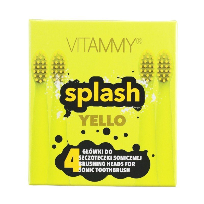 VITAMMY Set 4 rezerve periuta de dinti Splash TH1811-4 Yello galben