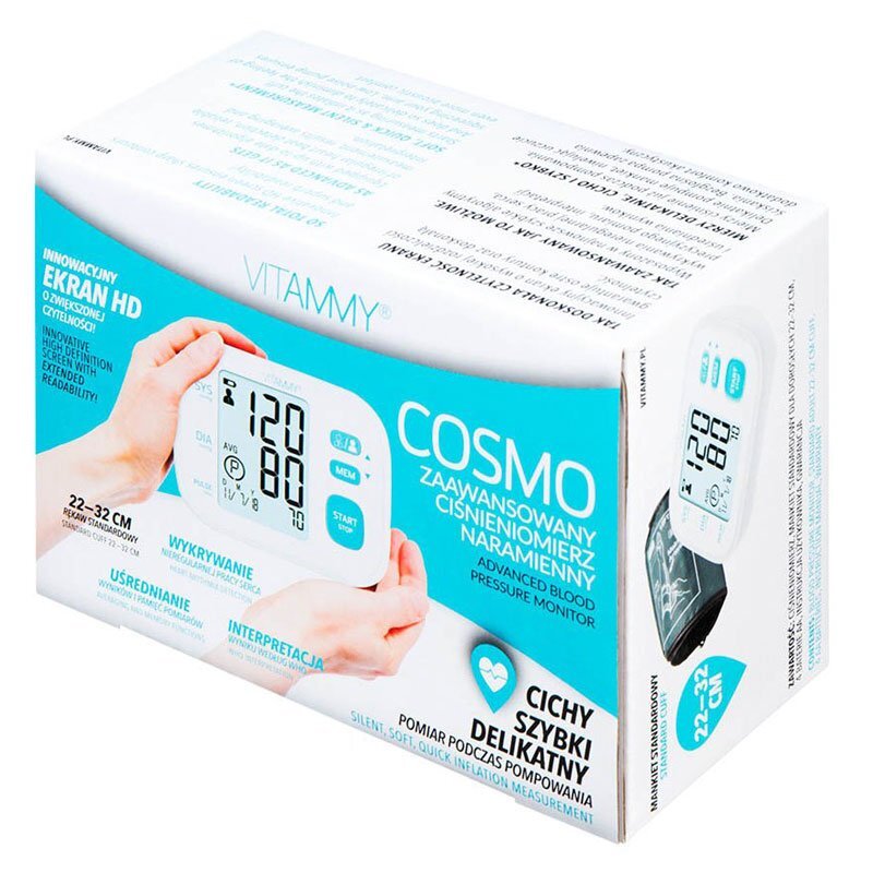 VITAMMY Tensiometru electronic de brat Cosmo manseta 22-32 cm albturcoaz