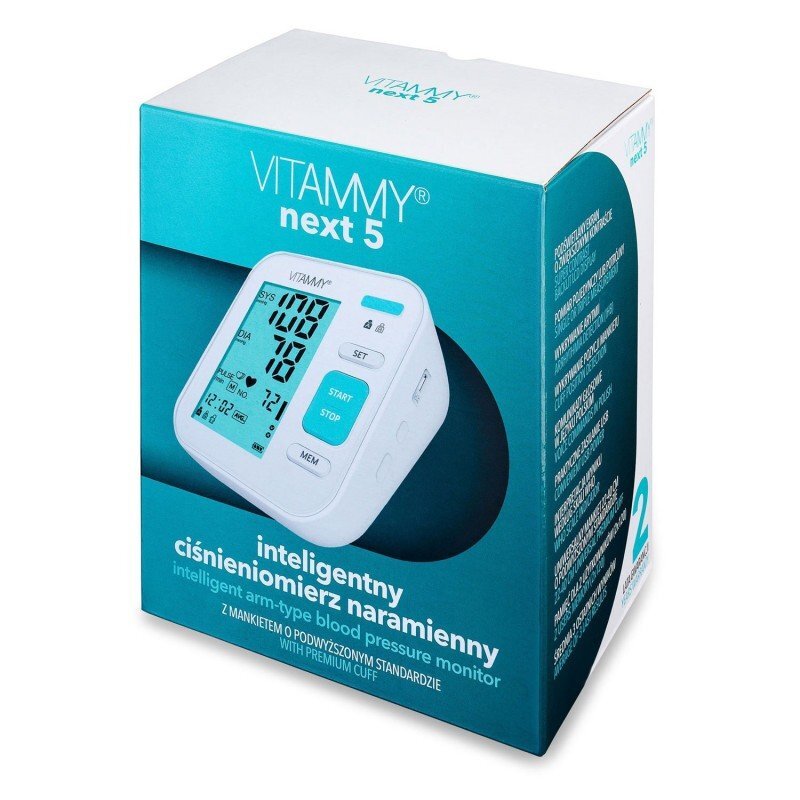 VITAMMY Tensiometru electronic de brat Next 5 manseta 22-40 cm alb