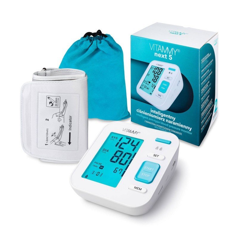 VITAMMY Tensiometru electronic de brat Next 5 manseta 22-40 cm alb