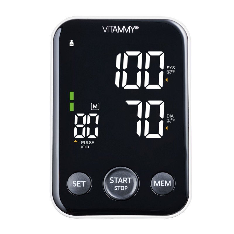VITAMMY Tensiometru electronic de brat Next 6 manseta 22-40 cm albnegru