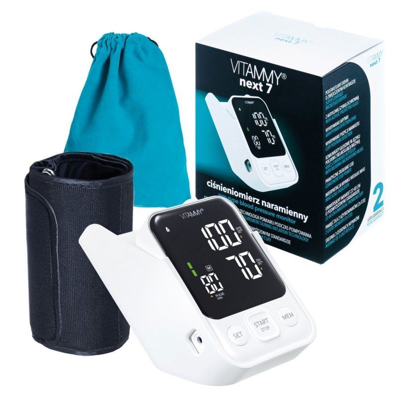 VITAMMY Tensiometru electronic de brat Next 7 manseta 22-40 cm albnegru
