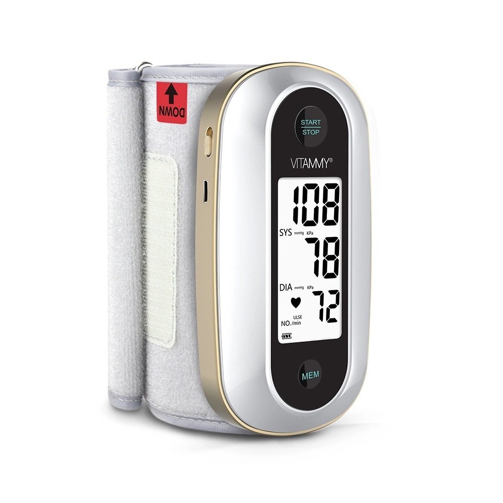 VITAMMY Tensiometru electronic de brat Next 9 mufa USB manseta integrata 23-36 cm albauriu