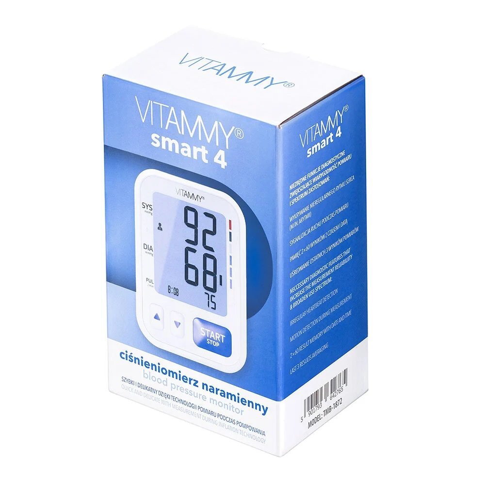 VITAMMY Tensiometru electronic de brat Smart 4 mufa USB manseta 22 - 42 cm alb