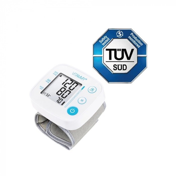 VITAMMY Tensiometru electronic de incheietura Next 0.1 manseta 12.5-21.5 cm alb