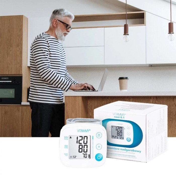 VITAMMY Tensiometru electronic de incheietura Next 0.1 manseta 12.5-21.5 cm alb