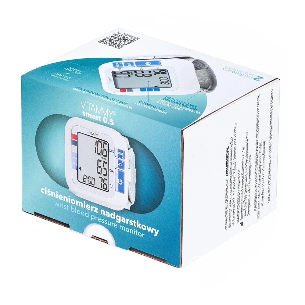 VITAMMY Tensiometru electronic de incheietura Smart 0.5 manseta 13.5 - 21.5 cm lb