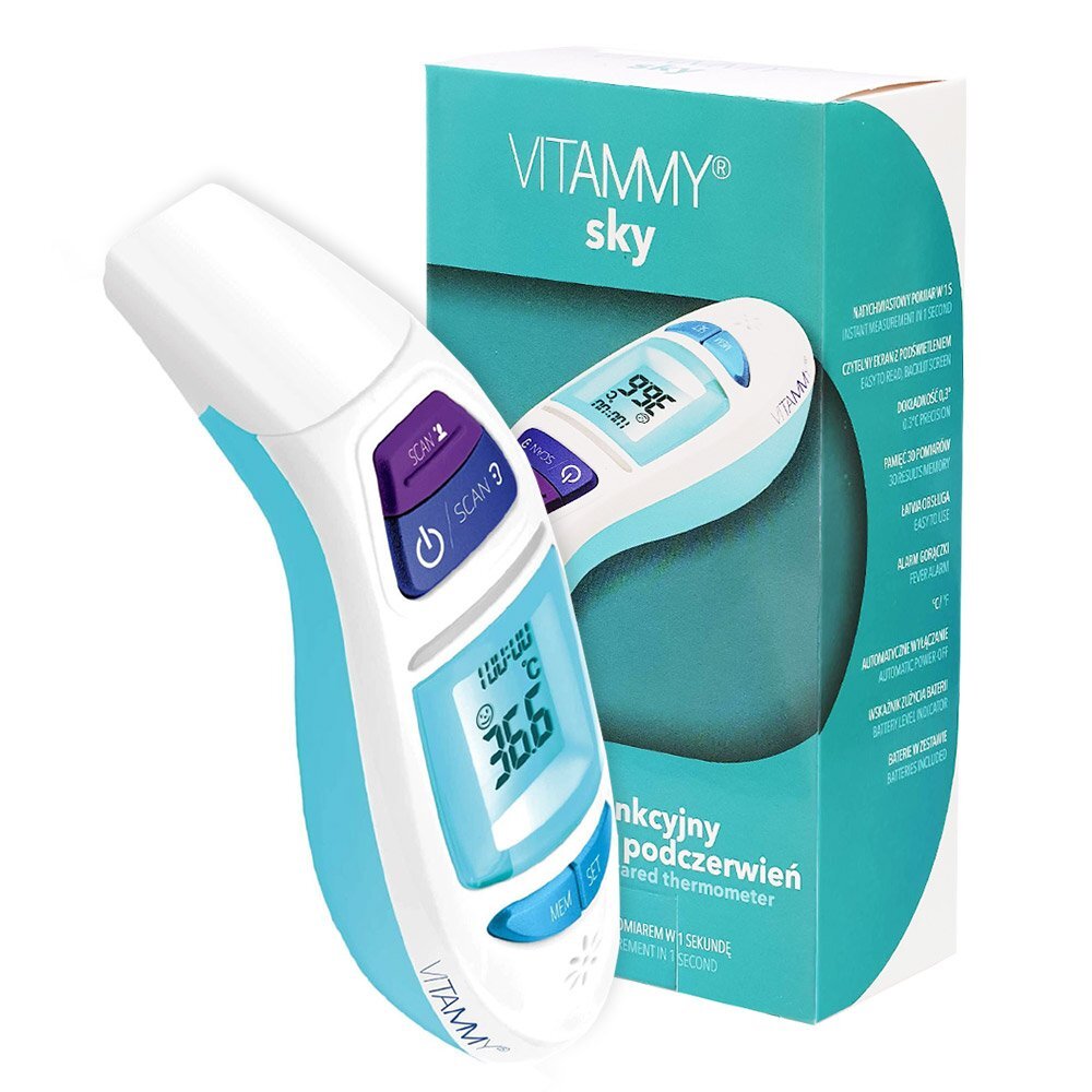VITAMMY Termometru multifunctional digital Sky 4 in 1 infrarosu frunte si ureche
