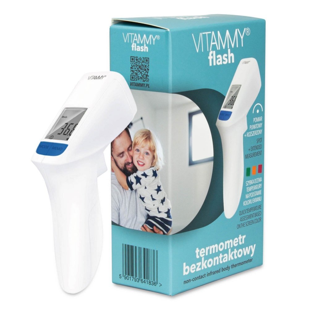 VITAMMY Termometru non-contact Flash HTD8816C tehnologie infrarosu pentru frunte