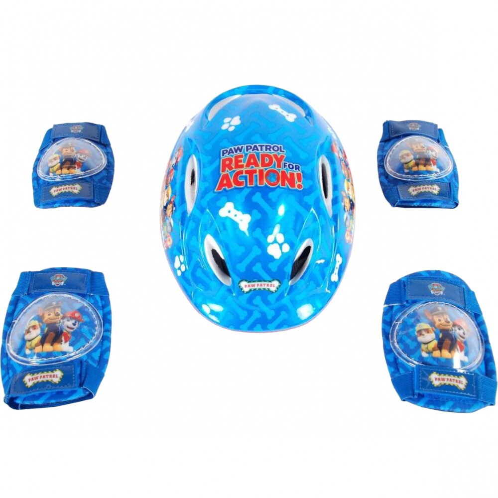 Volare Set casca si protectii cotiere genunchiere Paw Patrol