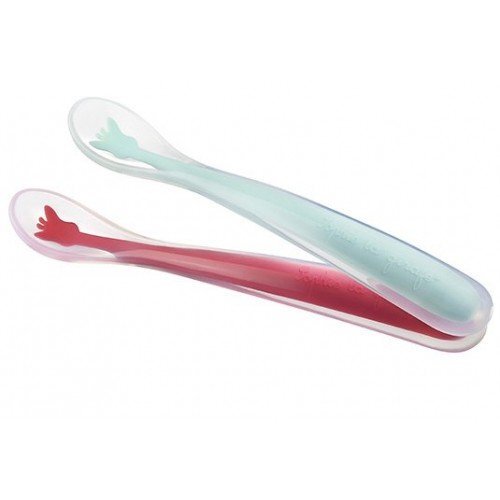 Vulli Set 2 lingurite din silicon Girafa Sophie
