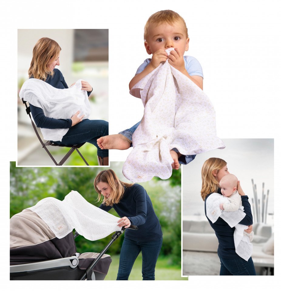 Vulli Set 4 scutece din bumbac 70x70 cm