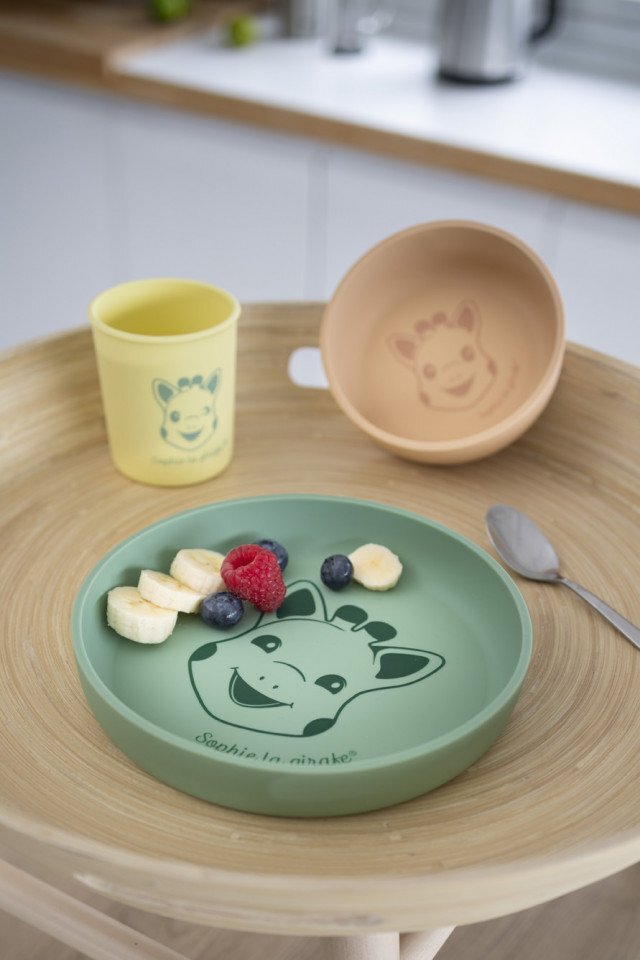 Vulli Set de masa Girafa Sophie din silicon