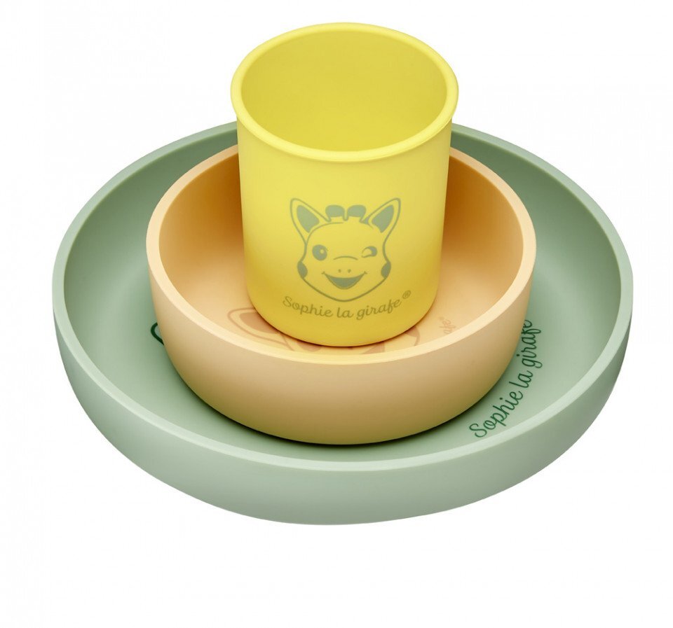 Vulli Set de masa Girafa Sophie din silicon