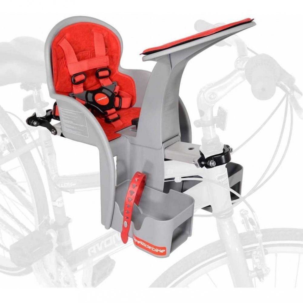 WeeRide Scaun bicicleta copii SafeFront Clasic pozitie montare centru 15 kg si casca protectie XS 44-48 Fairy Tail grirosu