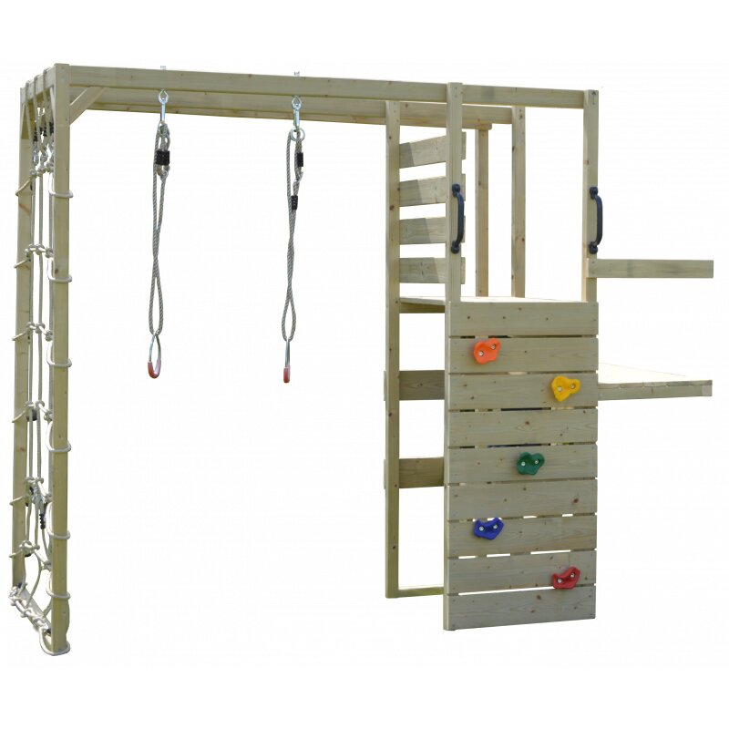 Wendi Toys Casuta de gradina lime Lodge cu tobogan leagan si modul sport