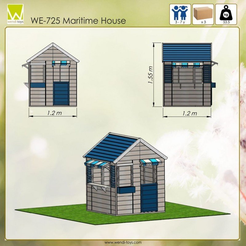 Wendi Toys Casuta de gradina Maritime House M17