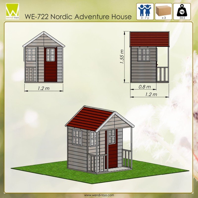 Wendi Toys Casuta de gradina Nordic Adventure House M6