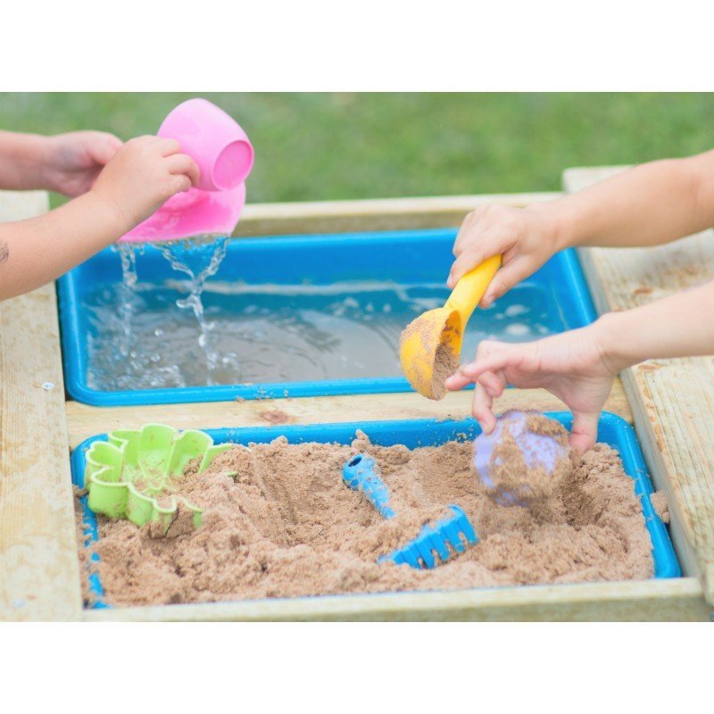 Wendi Toys Masa de picnic senzoriala cu bancute si loc pentru nisip si apa T3