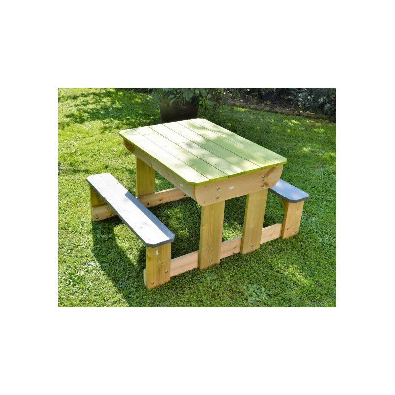 Wendi Toys Masa de picnic senzoriala T2 Deluxe cu bancute si loc pentru nisip si apa