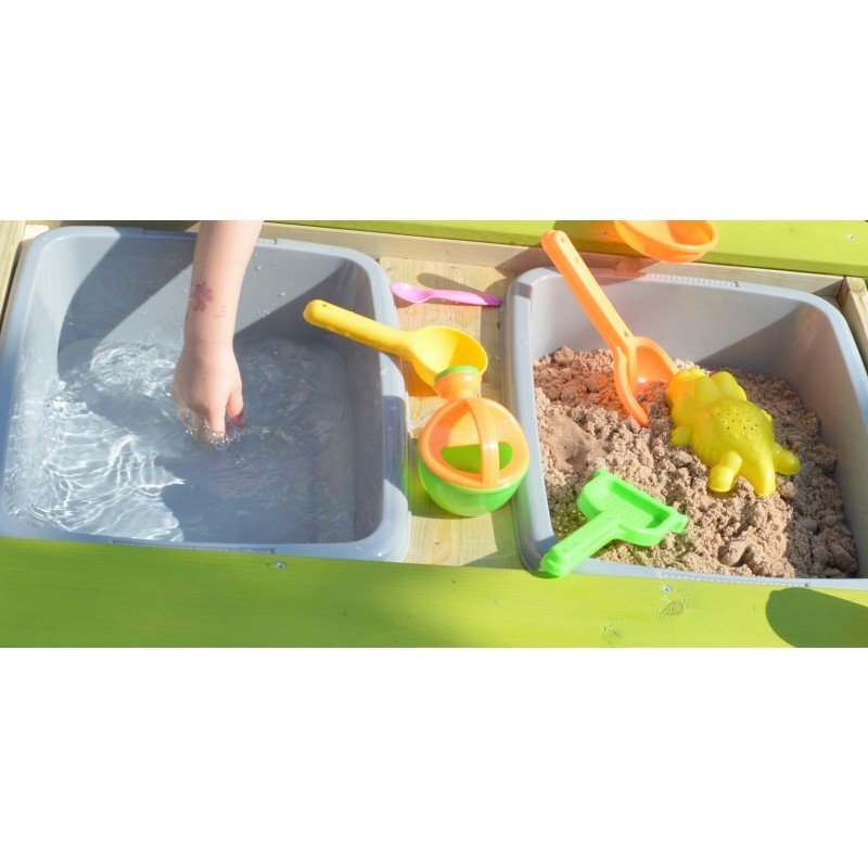 Wendi Toys Masa de picnic senzoriala T2 Deluxe cu bancute si loc pentru nisip si apa