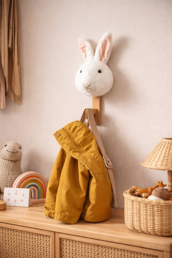 Wild & Soft Cuier decorativ handmade din bambus Wild and Soft Iepuras