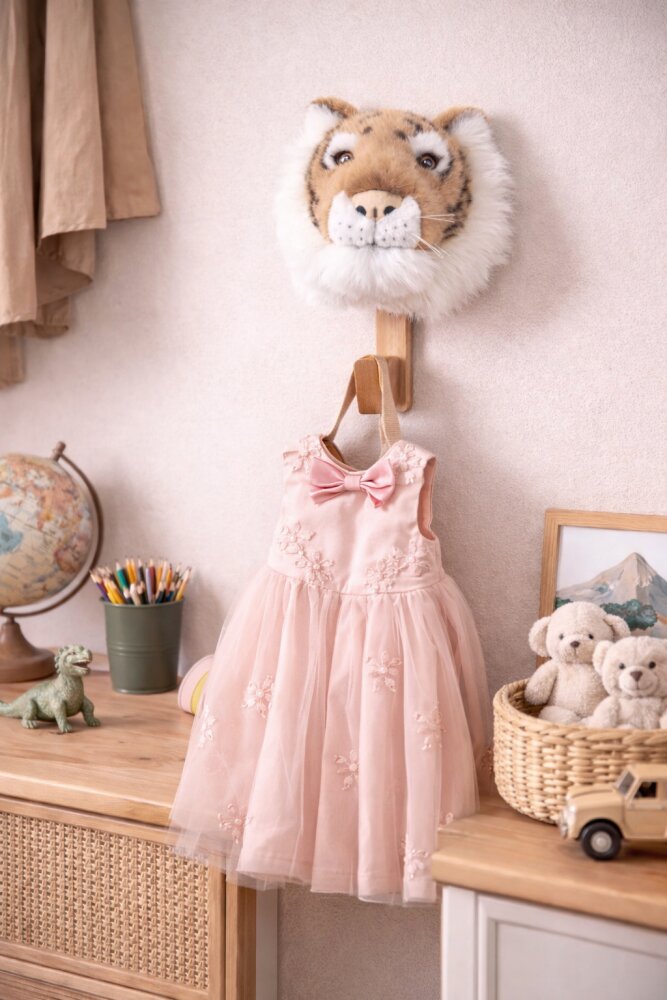 Wild & Soft Cuier decorativ handmade din bambus Wild and Soft Tigru