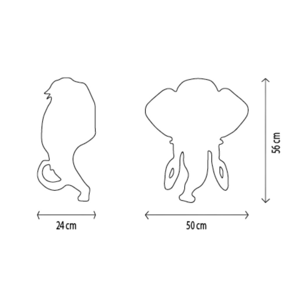 Wild & Soft Decoratiune de perete Wild and Soft cap de mamut Arthur
