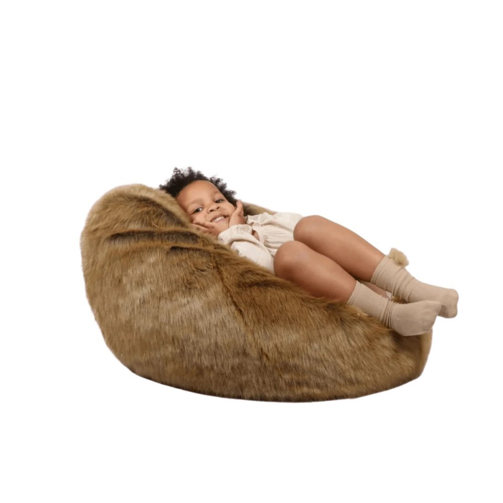Wild & Soft Fotoliu puf pentru copii Wild and Soft iepuras din plus premium