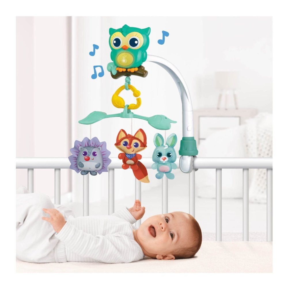 WINFUN Carusel muzical 3 in 1 pentru patut Prietenii padurii