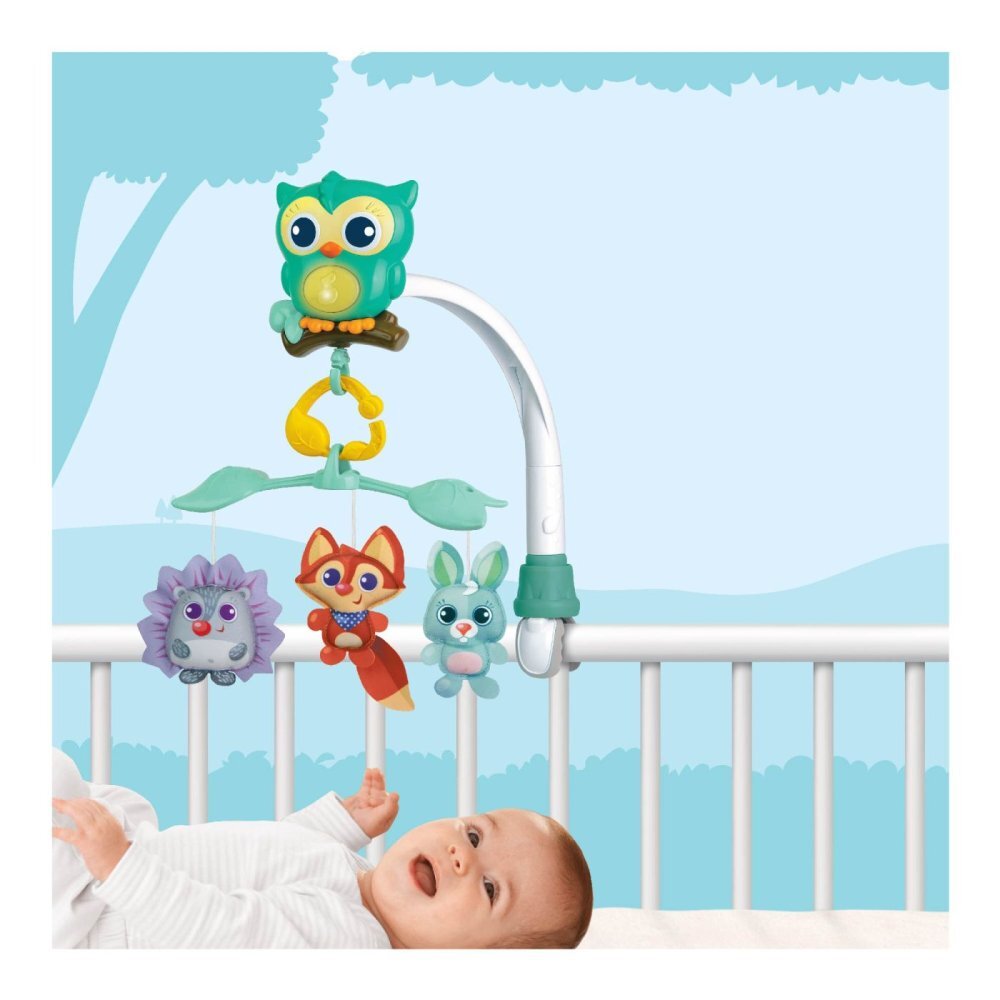 WINFUN Carusel muzical 3 in 1 pentru patut Prietenii padurii