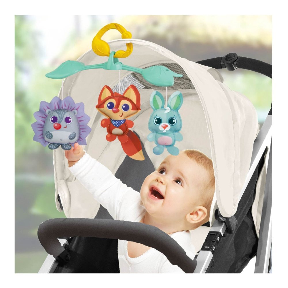 WINFUN Carusel muzical 3 in 1 pentru patut Prietenii padurii