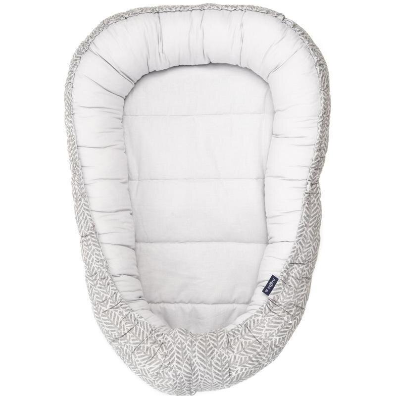 Womar Zaffiro Baby Nest cu 2 fete Grey Leaves