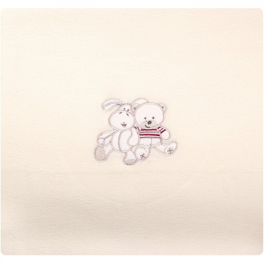 Womar Zaffiro Paturica bebelusi cu Broderie Polar Fleece 90 x 80 cm PT-PF-01