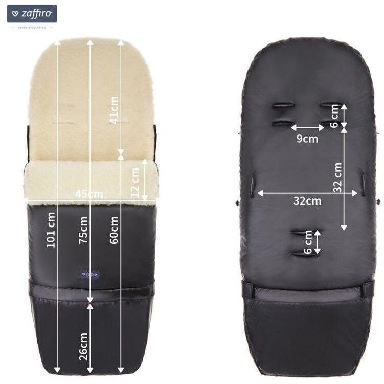 Womar Zaffiro Sac de iarna Nego Pastel lana oaie 3Z-SW-93L negru