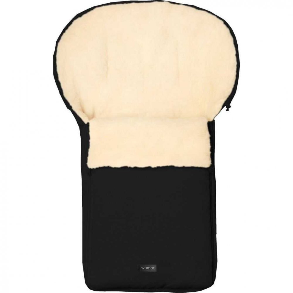 Womar Zaffiro Sac de iarna pentru carucior Classic N6 din lana negru