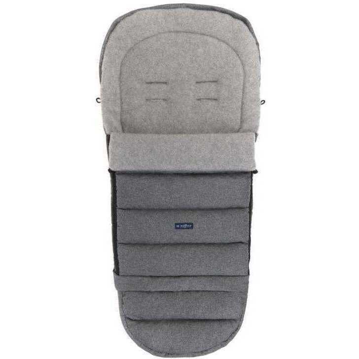 Womar Zaffiro Sac de iarna pentru carucior si scaun auto iGrow 2.0 cu lana oaie premium melange gri