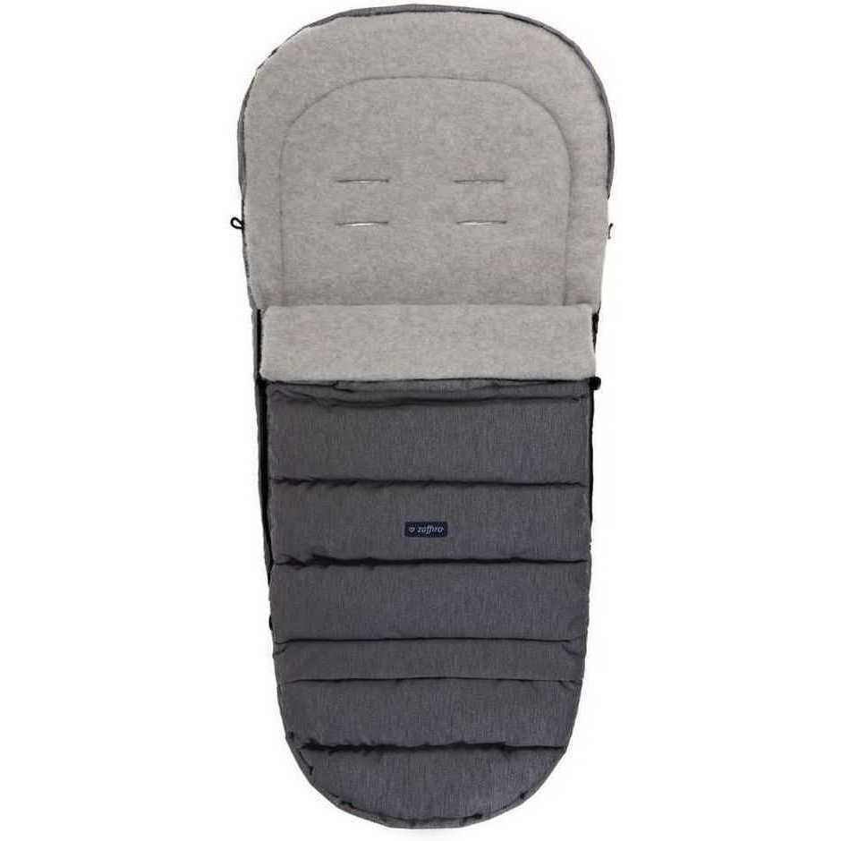 Womar Zaffiro Sac de iarna pentru carucior si scaun auto iGrow 2.0 cu lana oaie premium melange gri inchis