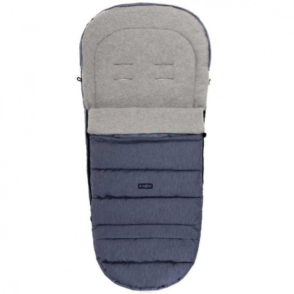 Womar Zaffiro Sac de iarna pentru carucior si scaun auto iGrow 2.0 cu lana oaie premium melange Navy