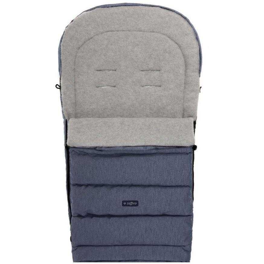 Womar Zaffiro Sac de iarna pentru carucior si scaun auto iGrow 2.0 cu lana oaie premium melange Navy