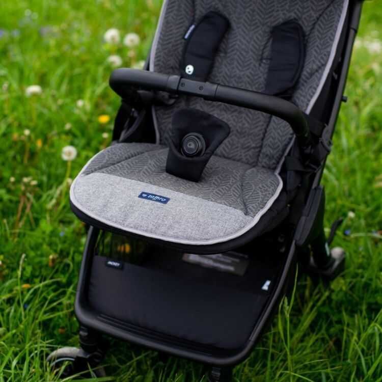 Womar Zaffiro Salteluta pentru carucior 85 cm lana fiarta si plasa AIR gri inchis