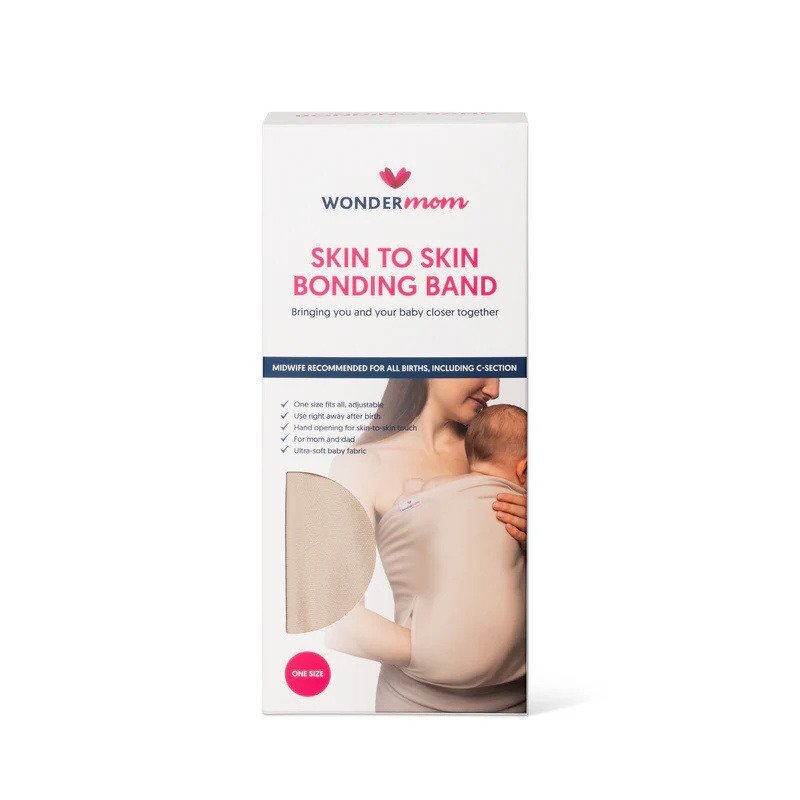 Wondermom Banda textila pentru contact skin to skin bej