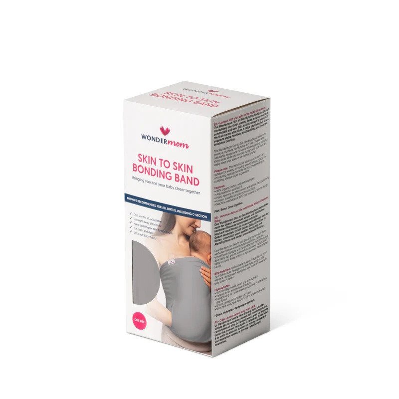 Wondermom Banda textila pentru contact skin to skin grey