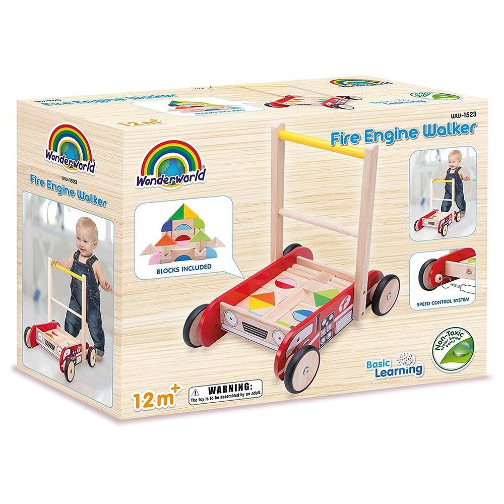 Wonderworld Antemergator Masina de pompieri cu cuburi
