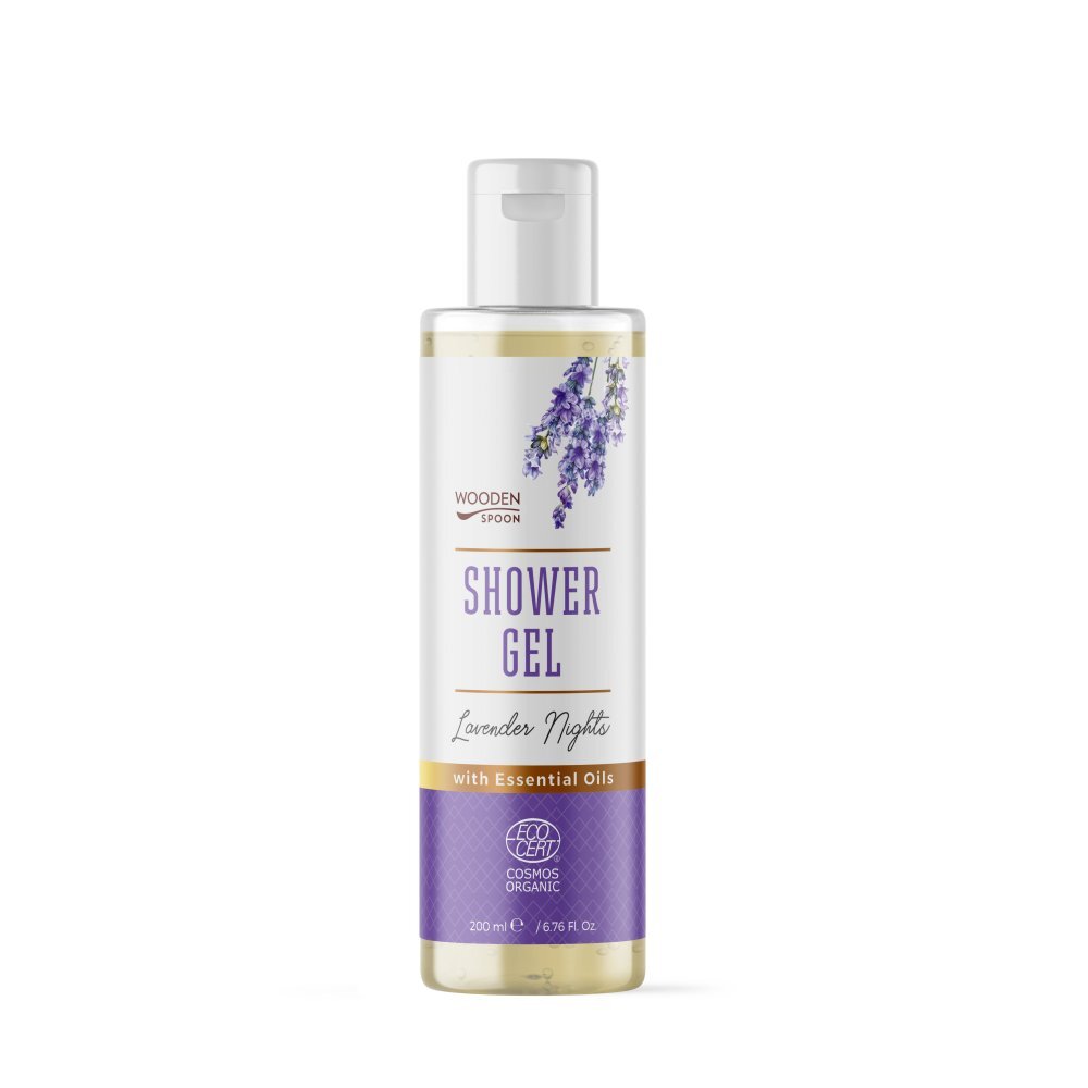 Wooden Spoon Gel de dus cu lavanda Lavender Nights bio 200ml