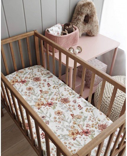 Woodies Safe Dreams Patut mic co-sleeping din lemn Classic Vintage cu Saltea Cocos Spuma Cocos 90 x 40 x 7 cm